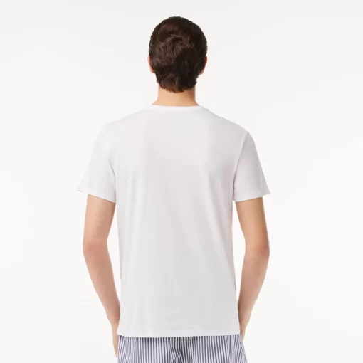 Lacoste Underwear & Lounge Wear-Men'S Crew Neck Plain Cotton T-Shirt Three-Pack