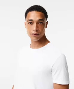 Lacoste Underwear & Lounge Wear-Men'S Crew Neck Plain Cotton T-Shirt Three-Pack