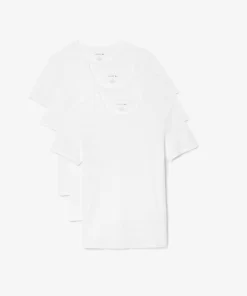 Lacoste Underwear & Lounge Wear-Men'S Crew Neck Plain Cotton T-Shirt Three-Pack