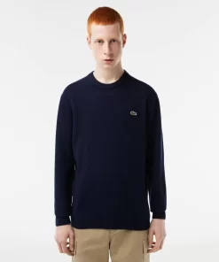 Lacoste Knitwear-Men'S Crew Neck Wool Sweater