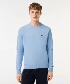 Lacoste Knitwear-Men'S Crew Neck Wool Sweater