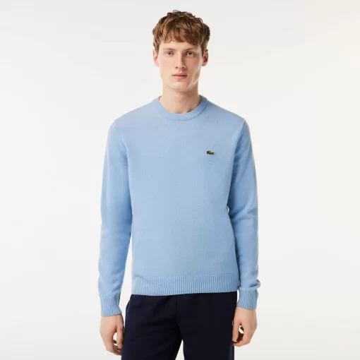 Lacoste Knitwear-Men'S Crew Neck Wool Sweater