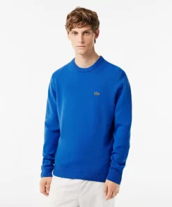 Lacoste Knitwear-Men'S Crew Neck Wool Sweater