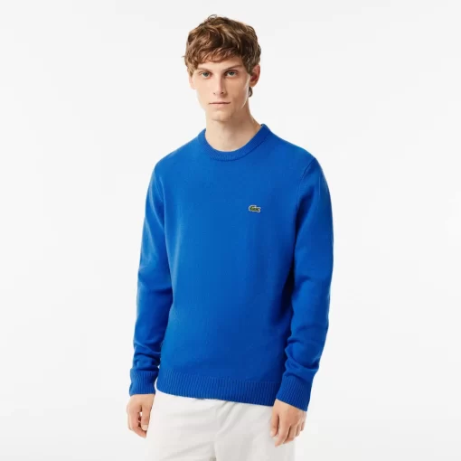 Lacoste Knitwear-Men'S Crew Neck Wool Sweater