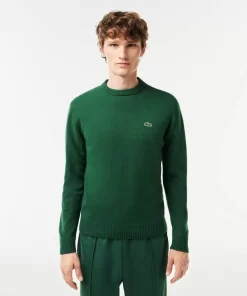 Lacoste Knitwear-Men'S Crew Neck Wool Sweater