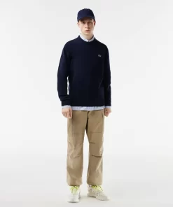 Lacoste Knitwear-Men'S Crew Neck Wool Sweater