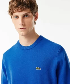 Lacoste Knitwear-Men'S Crew Neck Wool Sweater