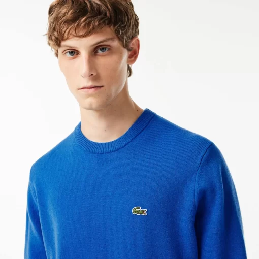 Lacoste Knitwear-Men'S Crew Neck Wool Sweater