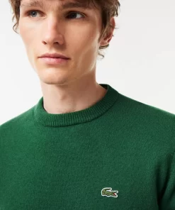 Lacoste Knitwear-Men'S Crew Neck Wool Sweater