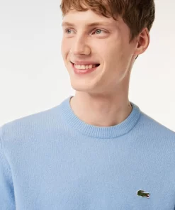 Lacoste Knitwear-Men'S Crew Neck Wool Sweater