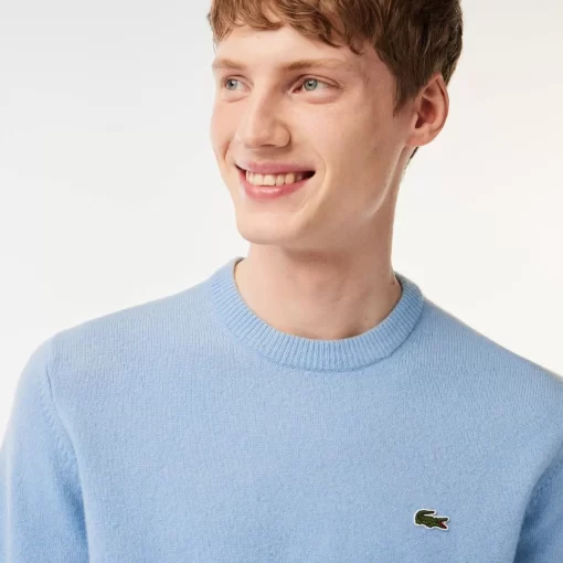 Lacoste Knitwear-Men'S Crew Neck Wool Sweater