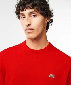 Lacoste Knitwear-Men'S Crew Neck Wool Sweater