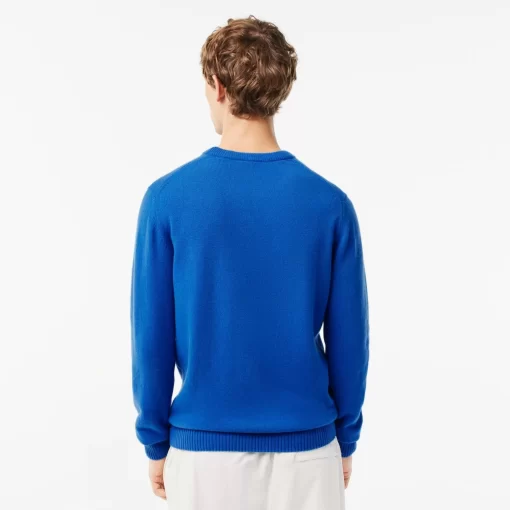 Lacoste Knitwear-Men'S Crew Neck Wool Sweater