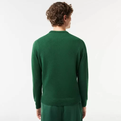 Lacoste Knitwear-Men'S Crew Neck Wool Sweater