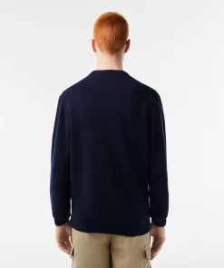 Lacoste Knitwear-Men'S Crew Neck Wool Sweater