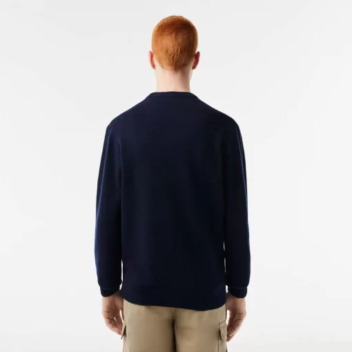 Lacoste Knitwear-Men'S Crew Neck Wool Sweater