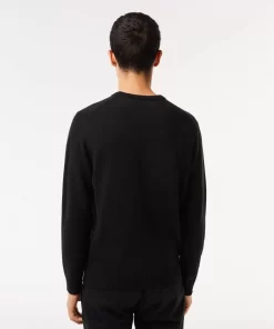 Lacoste Knitwear-Men'S Crew Neck Wool Sweater