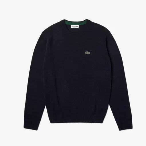 Lacoste Knitwear-Men'S Crew Neck Wool Sweater