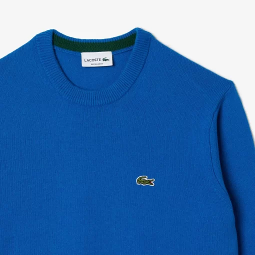 Lacoste Knitwear-Men'S Crew Neck Wool Sweater