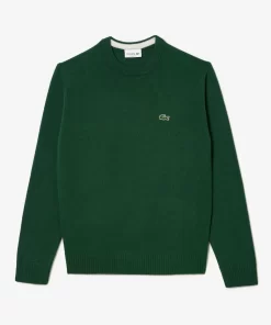 Lacoste Knitwear-Men'S Crew Neck Wool Sweater