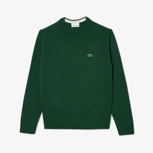 Lacoste Knitwear-Men'S Crew Neck Wool Sweater