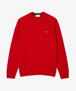 Lacoste Knitwear-Men'S Crew Neck Wool Sweater