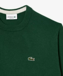 Lacoste Knitwear-Men'S Crew Neck Wool Sweater