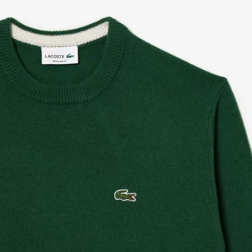 Lacoste Knitwear-Men'S Crew Neck Wool Sweater