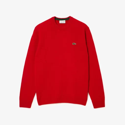 Lacoste Knitwear-Men'S Crew Neck Wool Sweater