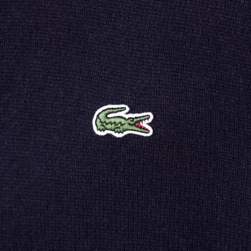 Lacoste Knitwear-Men'S Crew Neck Wool Sweater