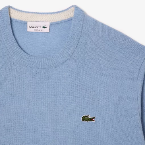 Lacoste Knitwear-Men'S Crew Neck Wool Sweater