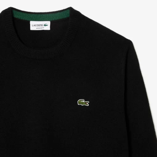 Lacoste Knitwear-Men'S Crew Neck Wool Sweater