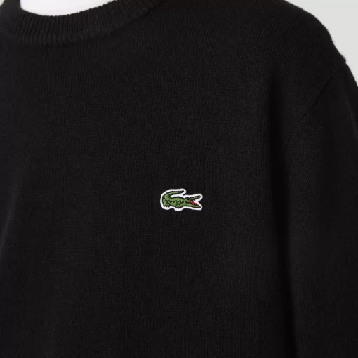 Lacoste Knitwear-Men'S Crew Neck Wool Sweater