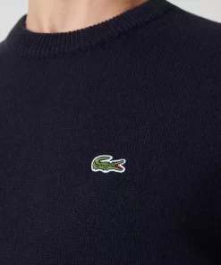 Lacoste Knitwear-Men'S Crew Neck Wool Sweater