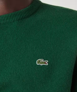 Lacoste Knitwear-Men'S Crew Neck Wool Sweater