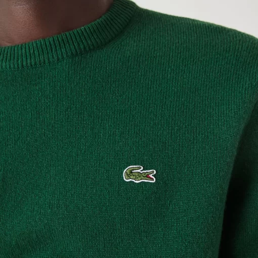 Lacoste Knitwear-Men'S Crew Neck Wool Sweater