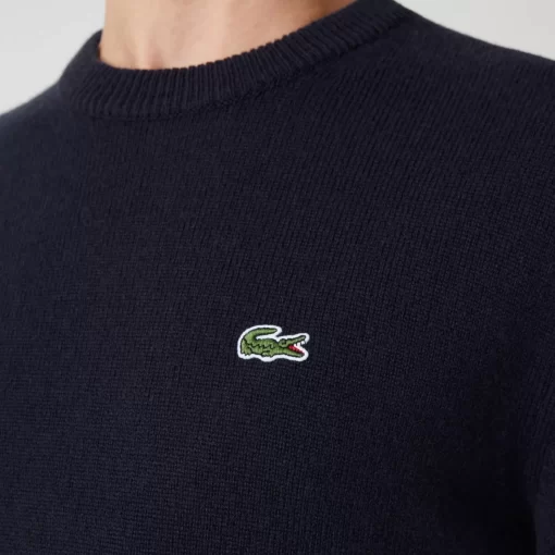 Lacoste Knitwear-Men'S Crew Neck Wool Sweater