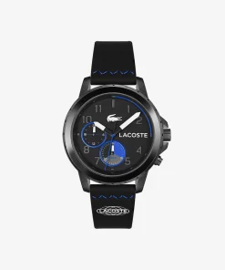 Lacoste Watches-Men'S Endurance Multifunctional Black Silicone Watch