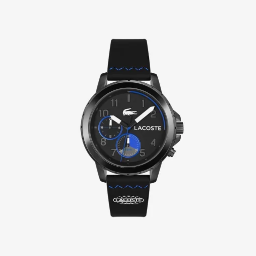 Lacoste Watches-Men'S Endurance Multifunctional Black Silicone Watch