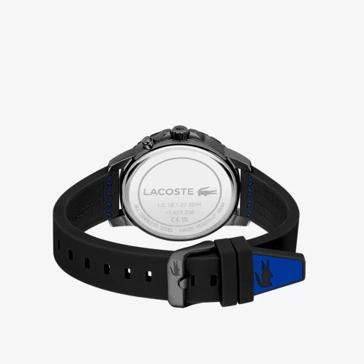 Lacoste Watches-Men'S Endurance Multifunctional Black Silicone Watch