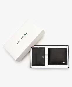 Lacoste Wallets & Small Leather Goods-Men'S Fg Leather Wallet And Card Holder Set