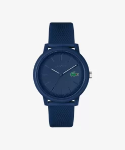 Lacoste Watches-Men'S .12.12 Blue Silicone Strap Watch