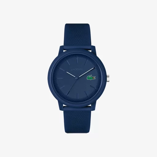 Lacoste Watches-Men'S .12.12 Blue Silicone Strap Watch