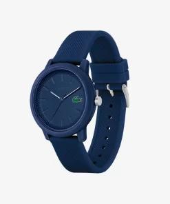 Lacoste Watches-Men'S .12.12 Blue Silicone Strap Watch