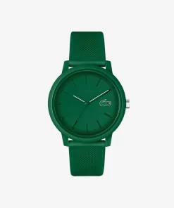 Lacoste Watches-Men'S .12.12 Green Silicone Strap Watch