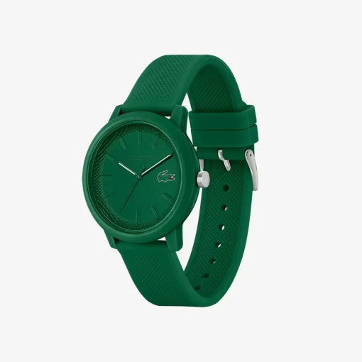 Lacoste Watches-Men'S .12.12 Green Silicone Strap Watch