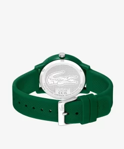 Lacoste Watches-Men'S .12.12 Green Silicone Strap Watch