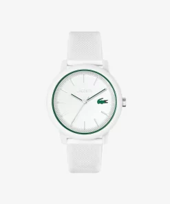 Lacoste Watches-Men'S .12.12 White Silicone Strap Watch