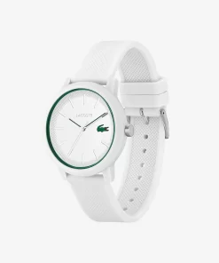 Lacoste Watches-Men'S .12.12 White Silicone Strap Watch