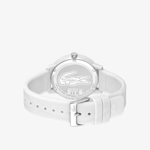 Lacoste Watches-Men'S .12.12 White Silicone Strap Watch